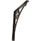Ekena Millwork Crawley Wrought Iron Bracket, (Single center brace), Antiqued Brass 1 1/2"W x 12"D x 15"H BKTM01X12X15SCRABS - alternate 1